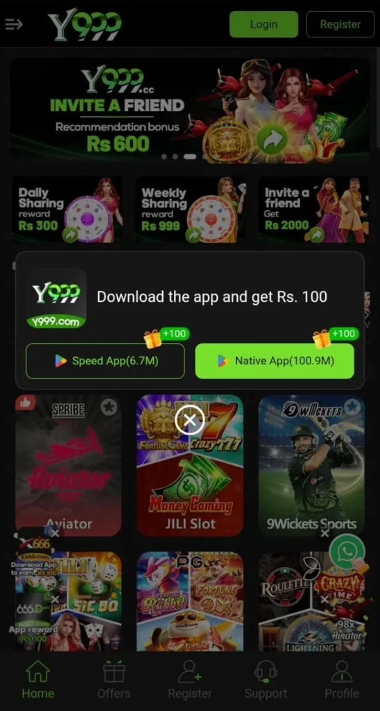 Y999 download – official game download in Pakistan