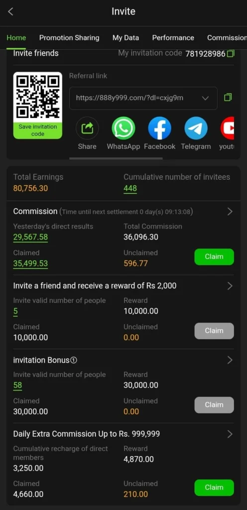 y999 referral system